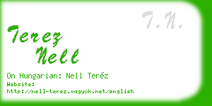 terez nell business card
